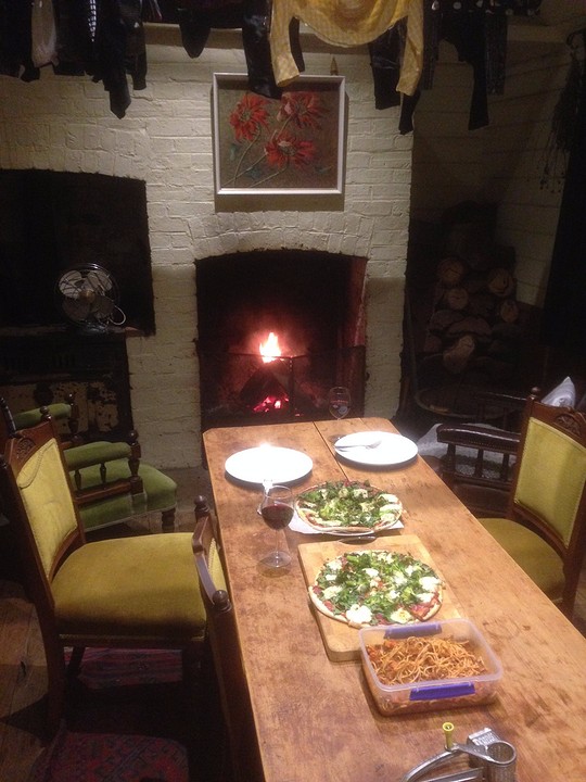 Zelfgemaakte bloemkoolpizza