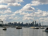 Utsicht op Melbourne fanút Williamstown