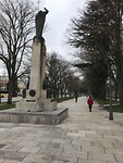 Prachtige laan met bomen Paseo del Espalon