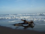 Het strand van Barro de Santiago