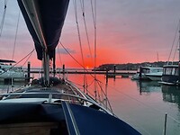 Vertrek uit Cowes
