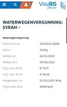 Vaarvignet voor Vlaanderen