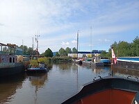 Vertrek uit de Zweedse haven: tot snel en bedankt weer, Claudia en Andrew!