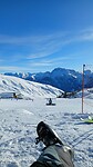 Robin en Lombard vermaken zich ondertussen op de piste