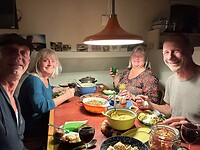 Vega mini rijsttafeltje met Karin & Eric