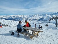 Uitzicht vanaf Les 3Lacs