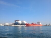 LPG tanks in de Antwerpse Haven