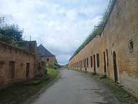 De muur met voorheen wapenopslag