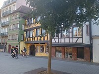 Zomaar een straatbeeld 's morgens in Strasbourg