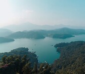 Sum Moon Lake uitzicht