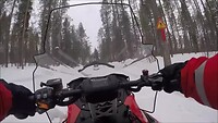 Sneeuwscooter test