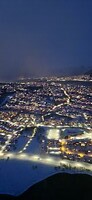 in de aanvliegroute op Tromsø airport
