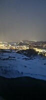 in de aanvliegroute op Tromsø airport