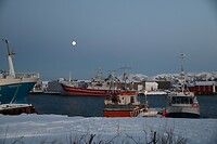 in de haven