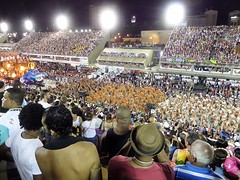 Carnaval parade in sambadrome
