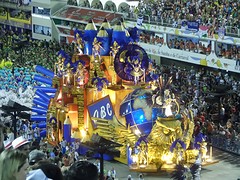 Carnaval parade in sambadrome