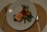 Mijn eerste echte maaltijd met zalm, jammie !