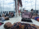 Chillen op het dek