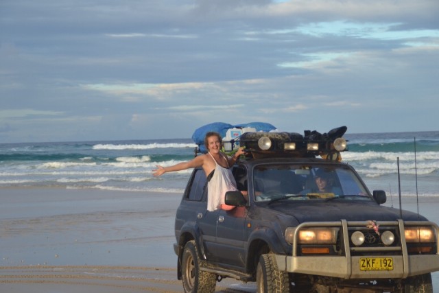 Crossen op het strand