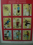 Op de wc mag er van alles niet :)