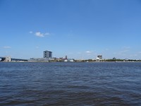 Delaware Rivier met aan de overkant Camden in Jersey
