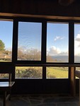 Uitzicht vanuit albergue.....
