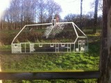 Glasplaat als momument voor de verdwenen boerderijen in Balsvoort