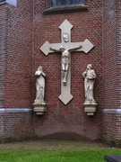 Aan de kerk in Vessem