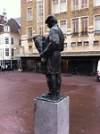 Man met bloemen
