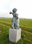 Meisje in de wind