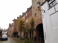 huizen op de muur
