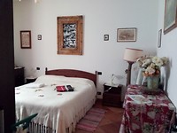 De slaapkamer in B&B
