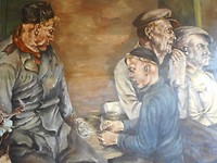 Schilderij stationshal