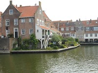 Huizen tussen Oude Haven en Oosterhaven