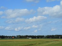 Zicht op polder bij Wijdenes