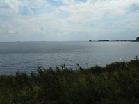 Markermeer zicht richting Monnickendam