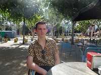 Ontbijt aan de Alamede de Hercules, om de hoek van de hostal