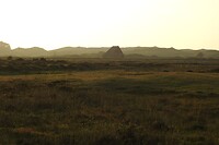 10. Zonsondergang vlakbij onze camping