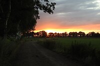 29. Zonsondergang op de camping