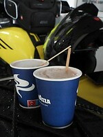 129. Warme choco als je uren in de regen hebt gereden