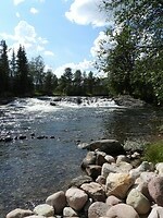 47. Kleine waterval bij Grövelsjön in Zweden