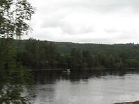 64. Veel vlotten op de Klarälven rivier