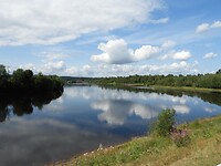 81. Een rimpelloze Klarälven rivier