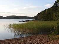85. Het Övre Föllingenmeer waar de camping aan ligt