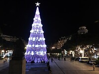 27. Een kerstboom die van kleur verandert