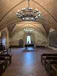 De concertzaal in het kasteel van Trakai