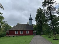 Kerk bij het kasteel van Turaida