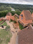 Uitzicht vanuit de kasteel toren van Turaida