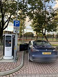 Laden in Cēsis (was al vol dus vandaar geen stekker)