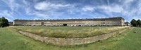 Panorama foto van de huizen aan Royal Cresent